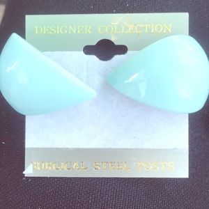 60s Cyan (light blue) Earings